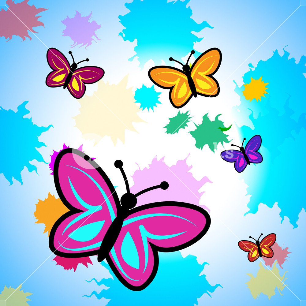 1000x1000 Colorful Butterflies Showing Vibrant Butterfly And Colors Royalty