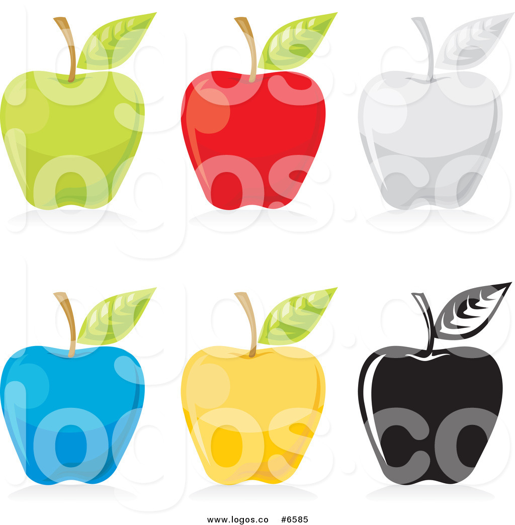 1024x1044 Royalty Free Clip Art Vector Logos Of Colorful Apples By Any