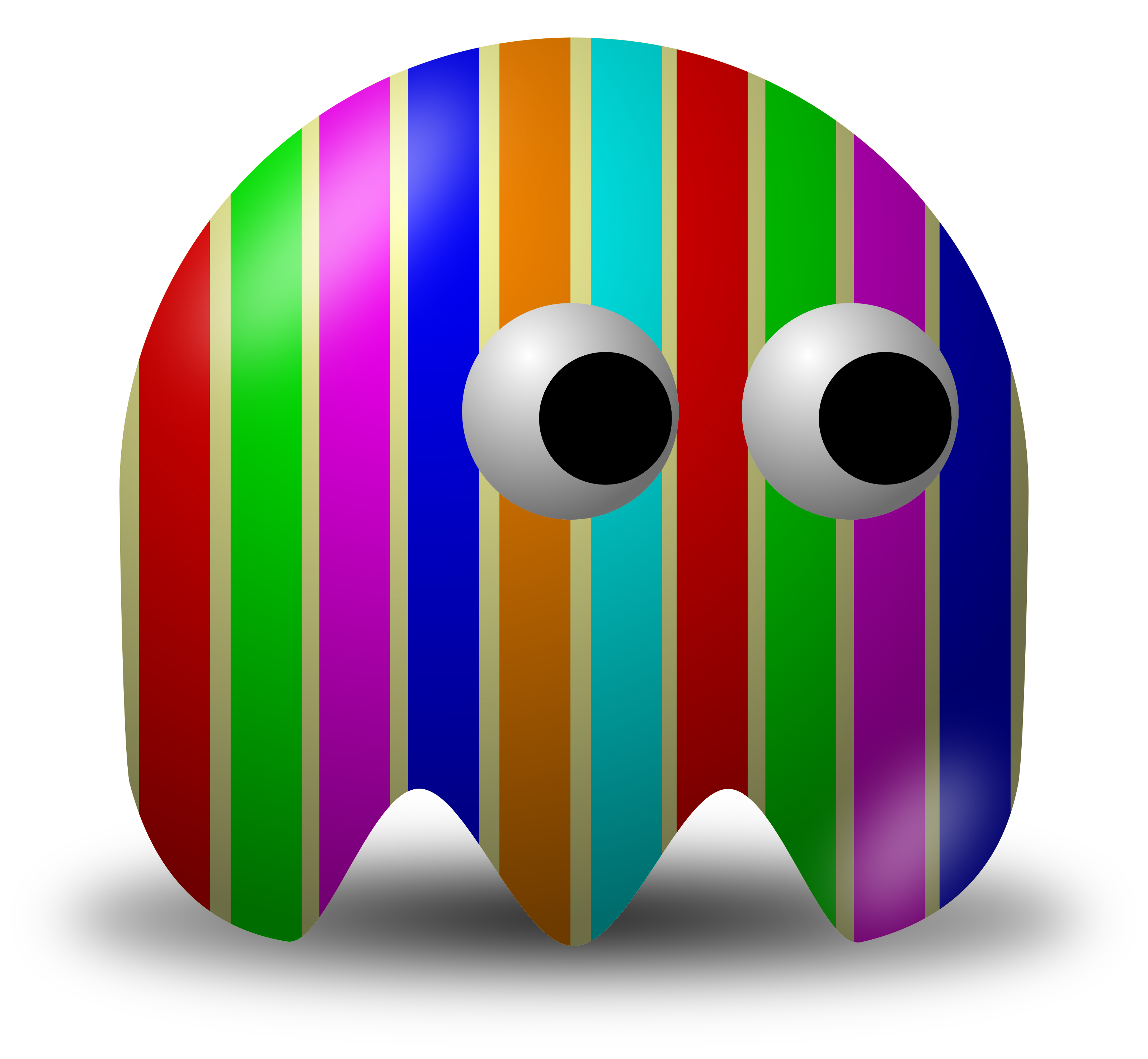 3200x2953 Stripes Composited Over An Avatar Character
