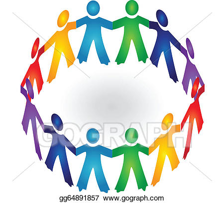 450x408 Holding Hands Circle Clip Art