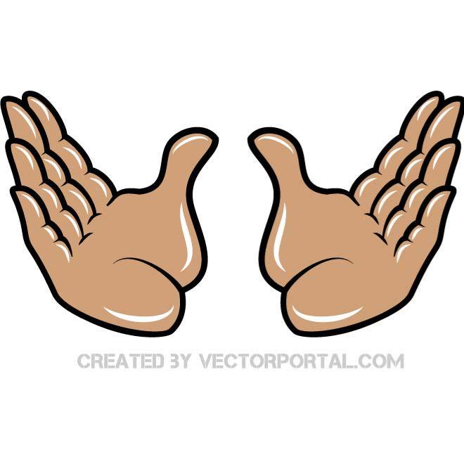 660x660 Open Hands Clip Art Free Vector 123freevectors