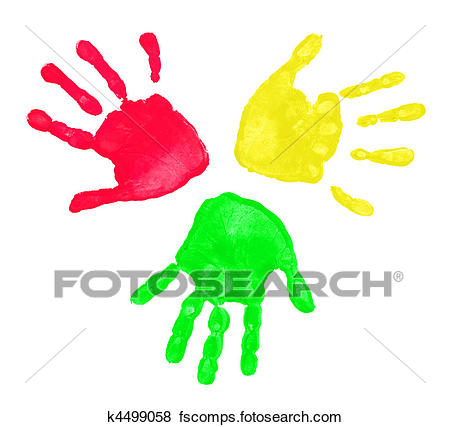 450x427 Pictures Of Colorful Hands Prints K4499058