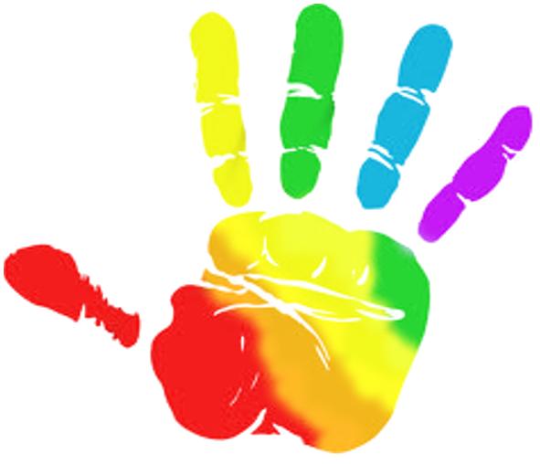 591x508 Rainbow Clipart Hands