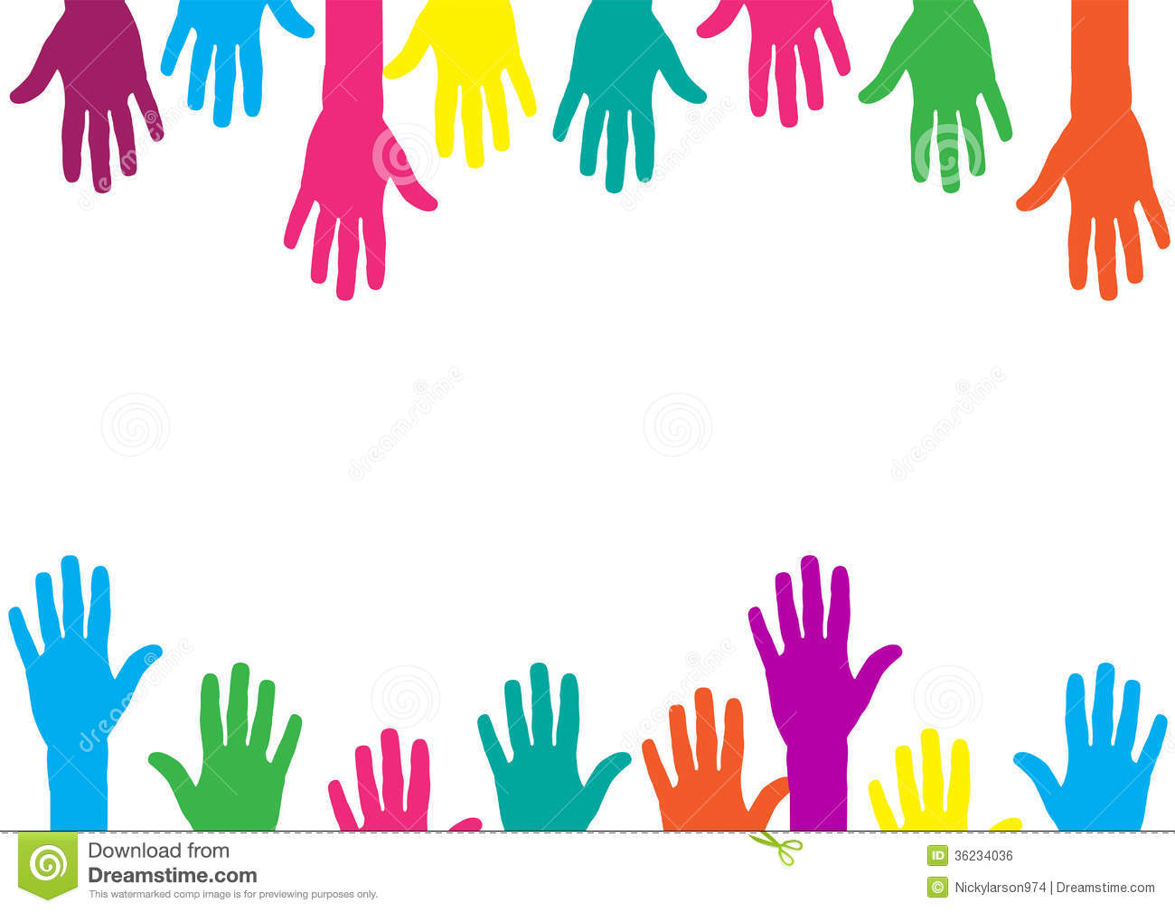 Colorful Hands Clipart | Free download on ClipArtMag