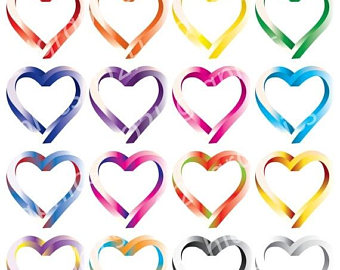 340x270 Hearts Clipart Vector Hearts Clip Art Heart Silhouette Clipart