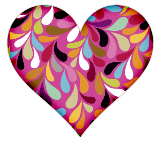 512x512 Pink Heart With Colorful Vines Icon, Png Clipart Image Iconbug
