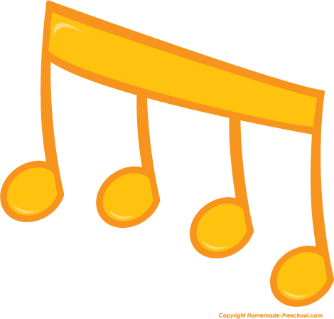 470x448 Music Notes Clipart Orange