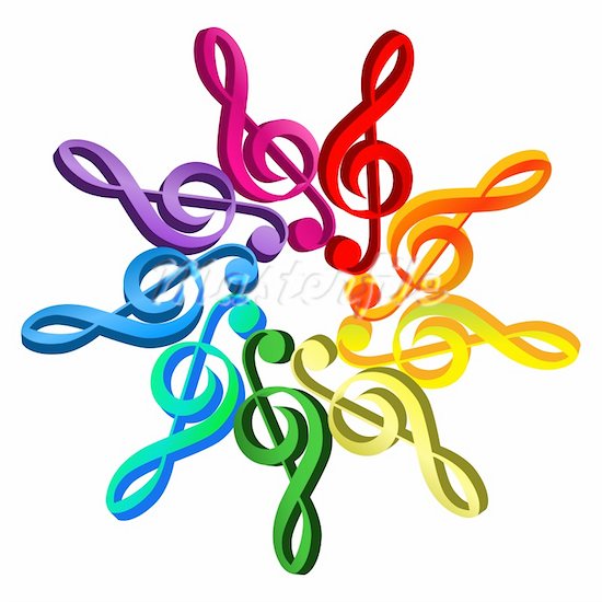 550x550 Symbols Clipart Colorful Music Clipart Gallery ~ Free Clipart Images
