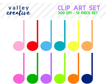 340x270 Colorful Music Notes Etsy