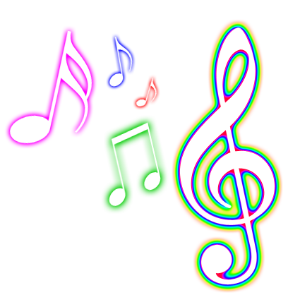 408x435 Color Music Notes Clipart Collection