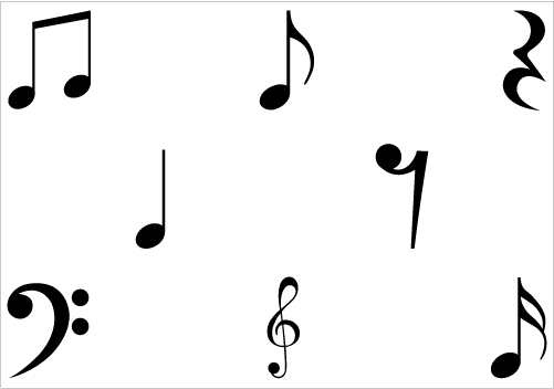 501x352 Musical Notes Free Clipart
