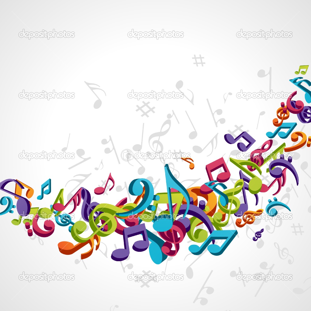 1024x1024 Images Of Colorful Music Note Desktop Wallpaper