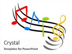 275x206 Powerpoint Template Music Themed Background With Cool Music