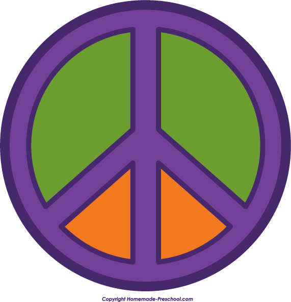 571x592 Peace Sign Clipart Purple
