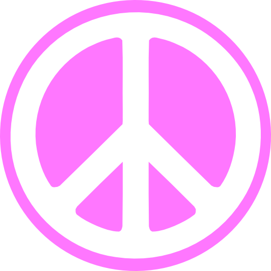 532x532 Pink Peace Sign Clipart Free Images