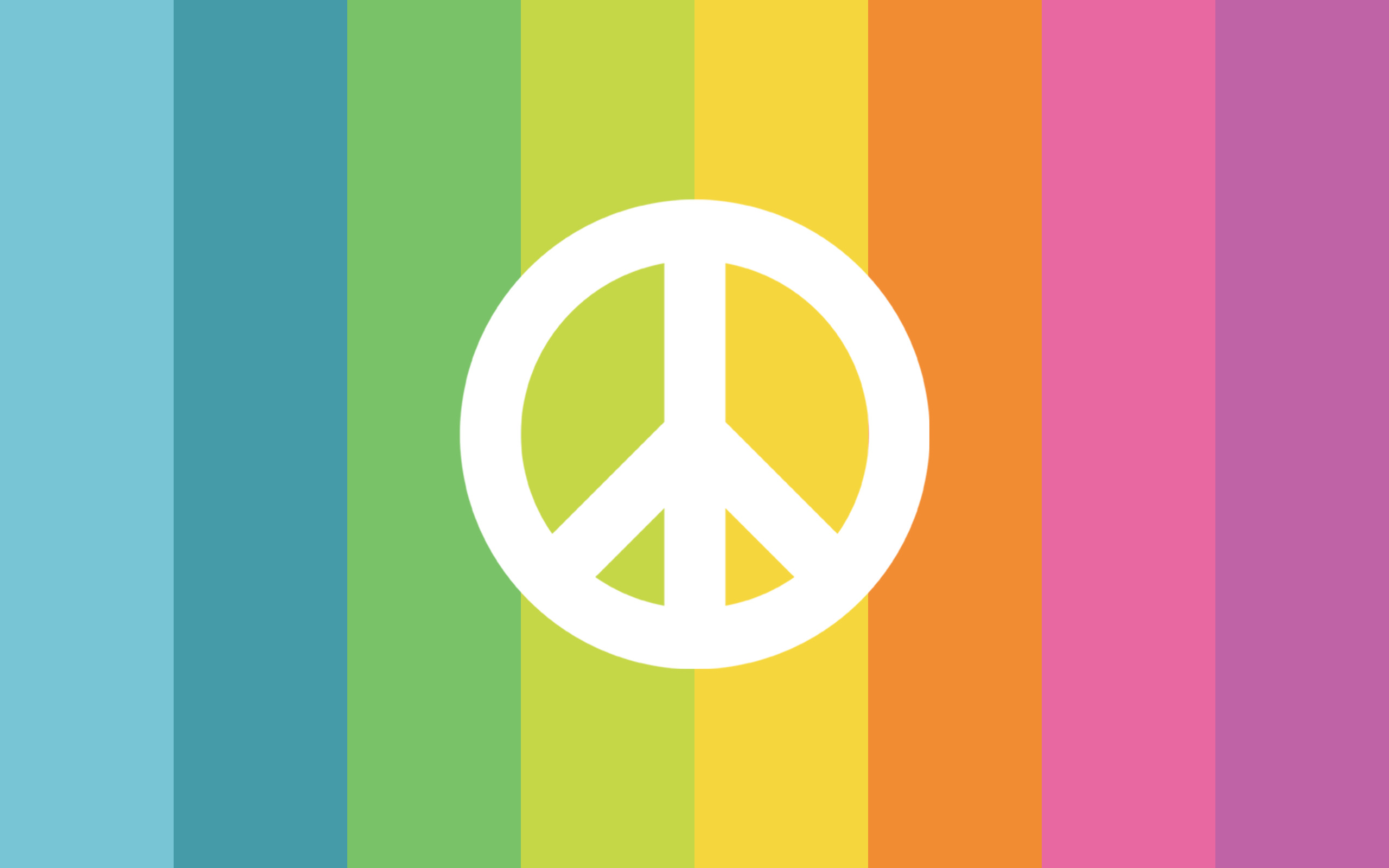 2560x1600 Colorful Peace Signs Wallpaper Images)