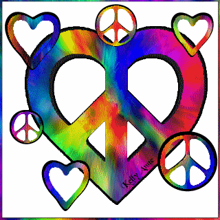 320x320 Rainbow Peace Heart Clipart