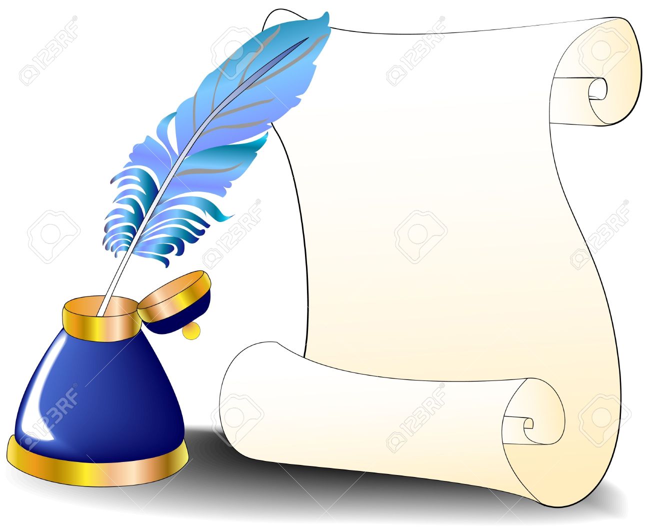 1300x1054 Scroll Clipart Feather
