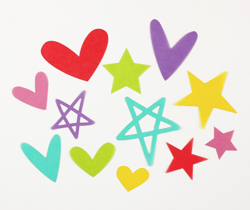 Colorful Stars And Hearts | Free download on ClipArtMag