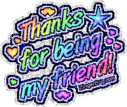 261x220 Thanks For Being My Friend Rainbow Glitter Glitter Graphic