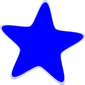 297x298 Blue Star Clip Art