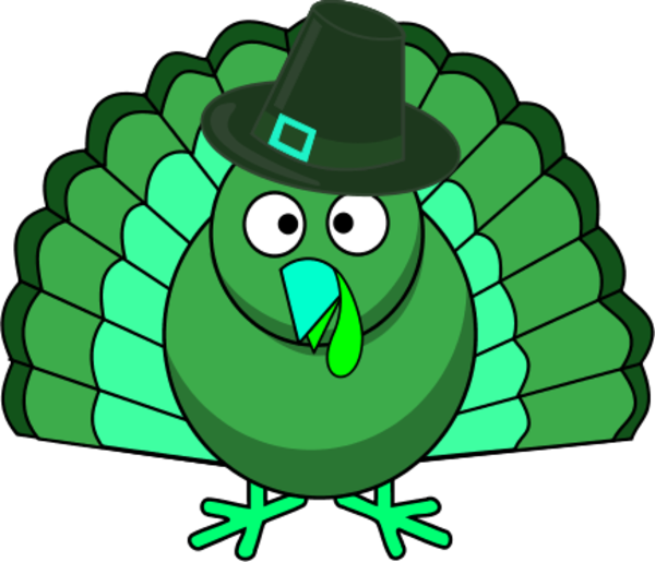 600x515 Turkey Clipart Green