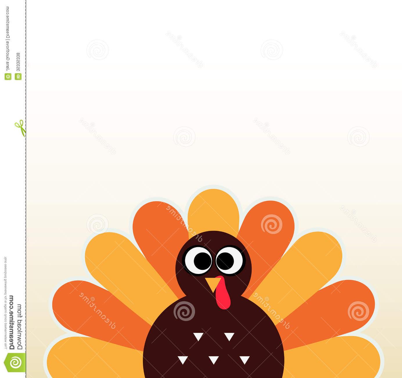 1385x1300 Thanksgiving Colorful Turkey Happy Day Card Space Vector Illustration