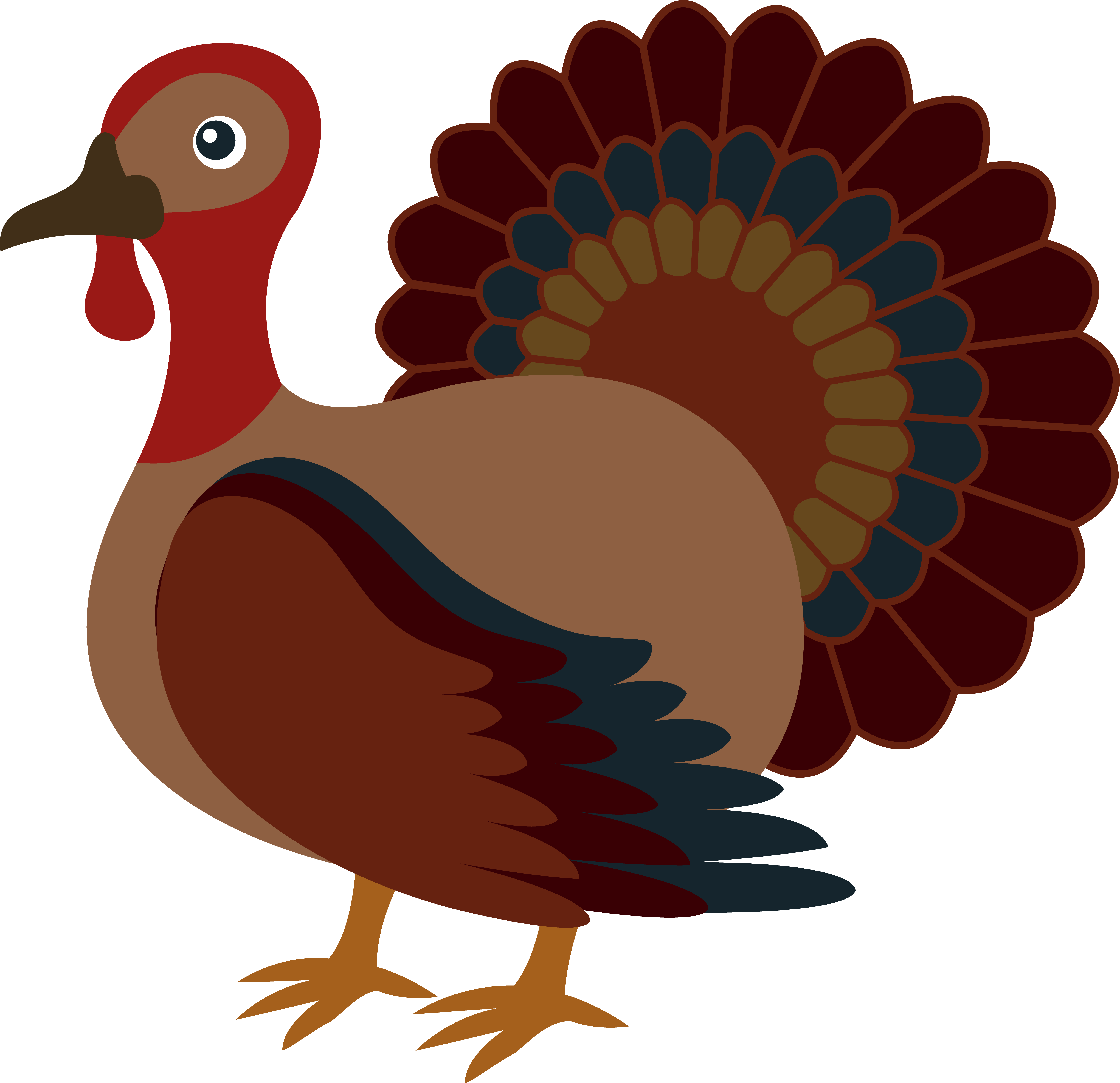 6322x6116 Thanksgiving Clipart Cute Turkey