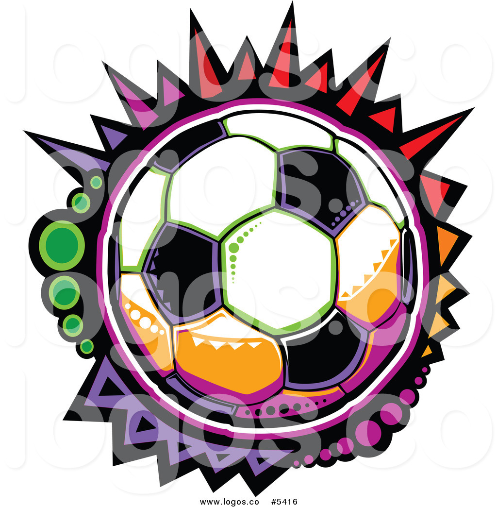 1024x1044 Royalty Free Vector Of A Logo Of A Colorful Mosaic Soccer Ball