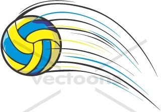 320x223 Volleyball Cartoon In Action