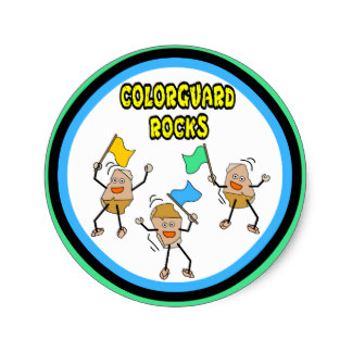 324x324 Color Guard Stickers Zazzle