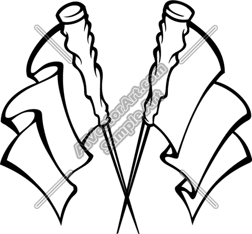 500x465 Colorguard03v4bw Clipart And Vectorart Sports