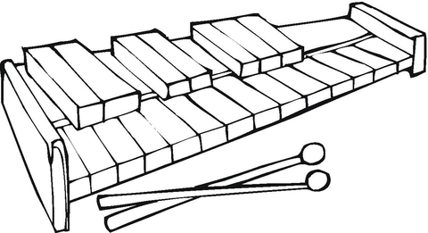 480x261 Xylophone Coloring Page Free Printable Coloring Pages