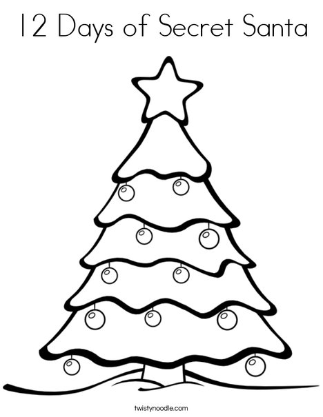 468x605 12 Days Of Secret Santa Coloring Page