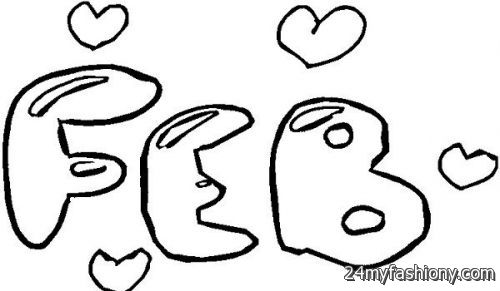 500x291 February Coloring Pages 2016 2017 B2b Fashion