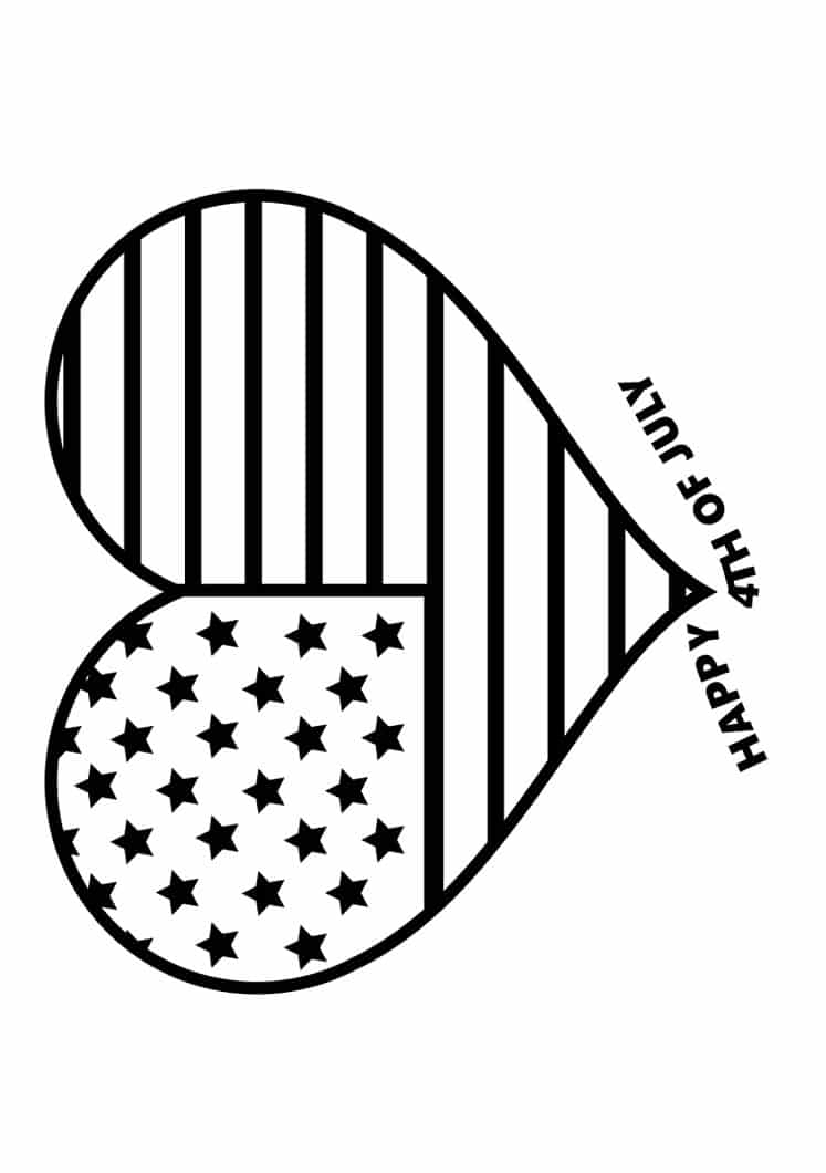 747x1060 Free Happy July 4th Coloring Pages Printable 2016