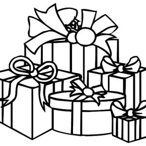 300x300 Best Christmas Present Coloring Pages Ideas