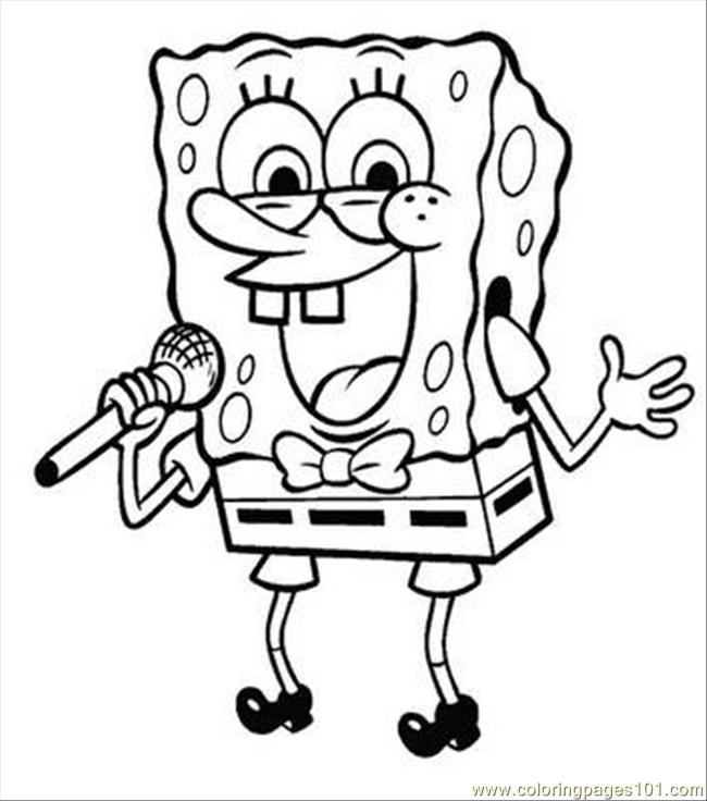 650x736 Printable Spongebob Picture Free Printable Coloring Page