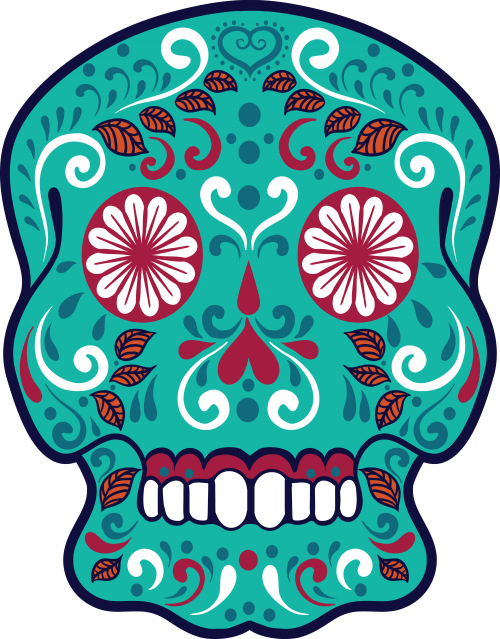 500x639 Sugar Skull Advanced Coloring 14 Sugar Skulls, Free Printable