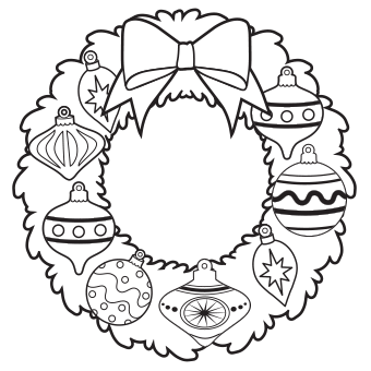 340x340 Christmas Coloring Pages