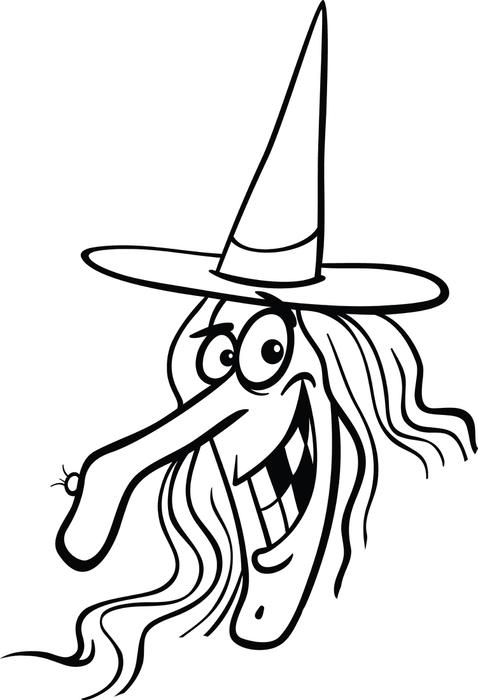 478x700 Free Printable Halloween Witch Coloring Page For Kids