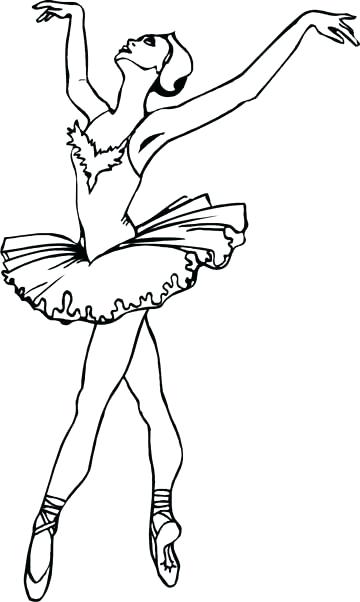 360x602 Dance Coloring Pages Ballerina Coloring Pages For Girls Coloring