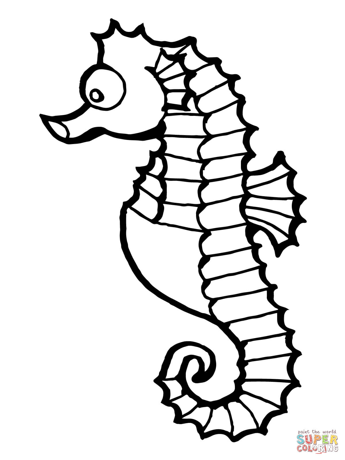 1200x1600 Lovely Ideas Seahorse Coloring Page Pages Free