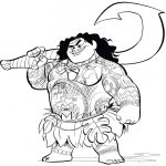 150x150 Moana Coloring Pages Coloring Pages For Kids