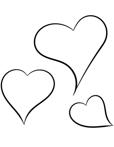 371x480 Heart Coloring Pages Free Printable Pictures