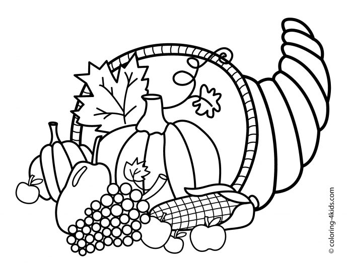 689x533 Thanksgiving Coloring Pages Pdf S