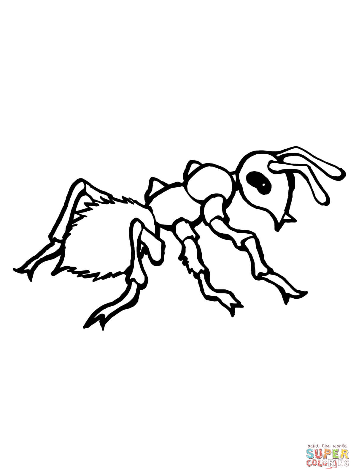 1200x1600 Free Printable Ant Coloring Pages
