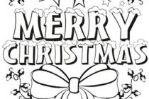 Coloring Pages That Say Merry Christmas | Free download on ClipArtMag