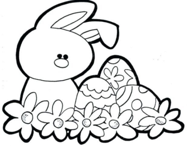 618x483 Cute Bunny Coloring Pages Via Easter Sheets Printable That You Can