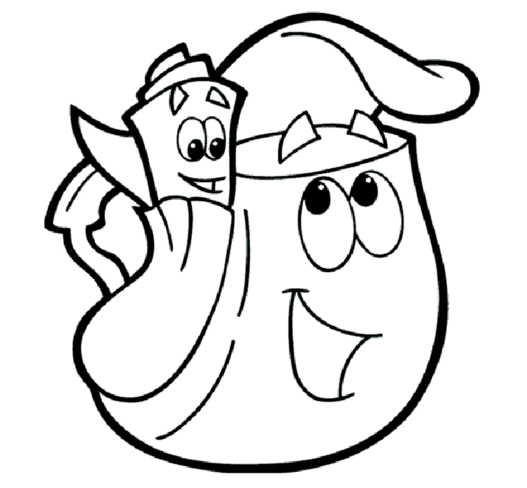 750x694 Dora The Explorer Coloring Pages To Print Many Interesting Cliparts